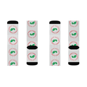 Vegan Stamp of Approval Breast Cancer Awareness Sublimation Socks