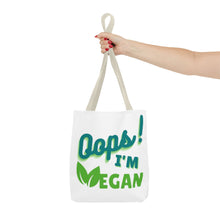 Load image into Gallery viewer, Oops! I&#39;m Vegan Tote Bag (AOP)