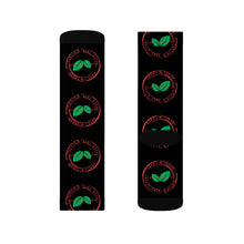 Load image into Gallery viewer, Vegan Stamp of Approval Breast Cancer Awareness Sublimation Socks