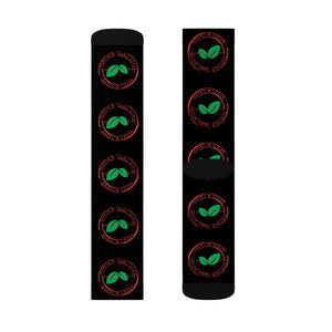 Vegan Stamp of Approval Breast Cancer Awareness Sublimation Socks
