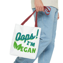Load image into Gallery viewer, Oops! I&#39;m Vegan Tote Bag (AOP)