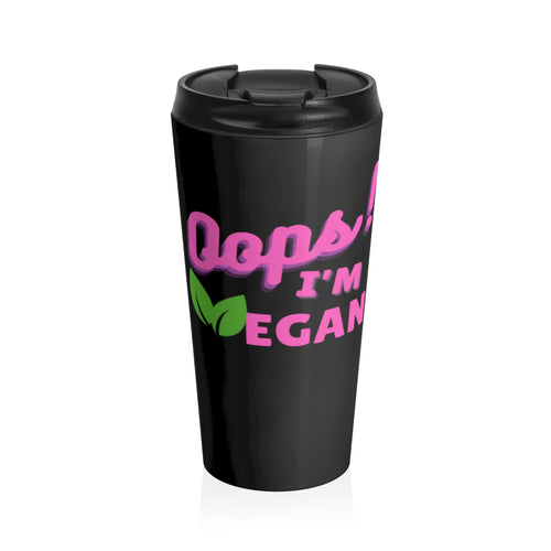 OIV Dark Breast Cancer Awareness Stainless Steel Travel Mug