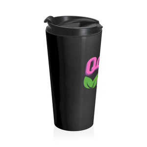 OIV Dark Breast Cancer Awareness Stainless Steel Travel Mug