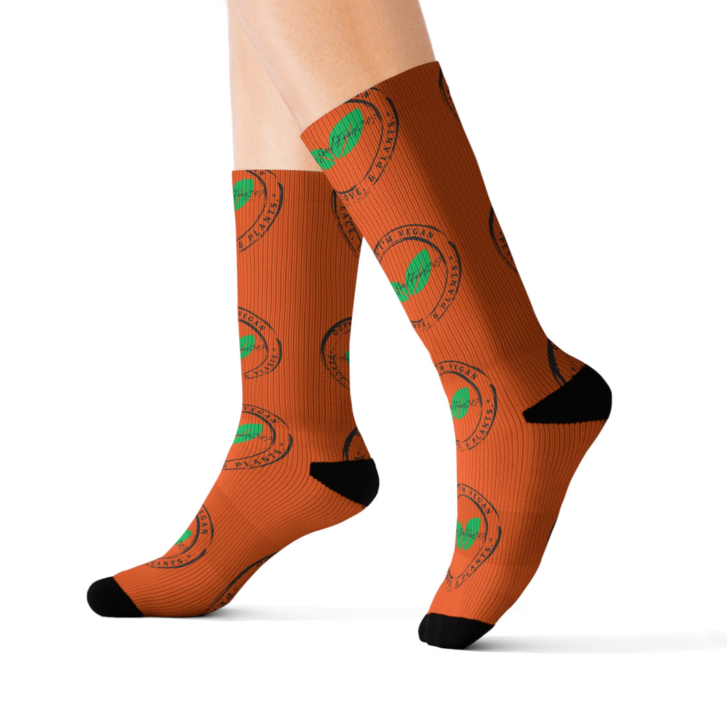 Vegan Stamp of Approval Sublimation Socks