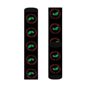 Vegan Stamp of Approval Breast Cancer Awareness Sublimation Socks