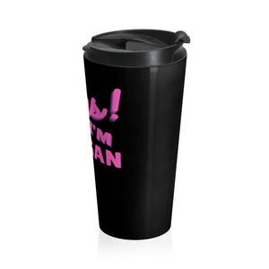 OIV Dark Breast Cancer Awareness Stainless Steel Travel Mug
