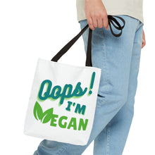 Load image into Gallery viewer, Oops! I&#39;m Vegan Tote Bag (AOP)