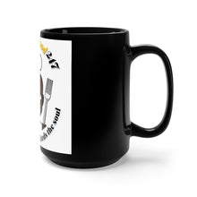 Load image into Gallery viewer, iAmSoulfood247 Black Ceramic Mug (15oz)